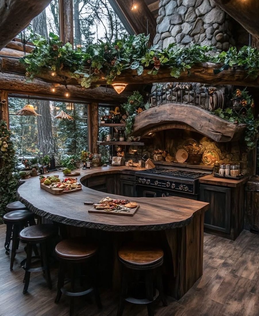 آشپزخانه روستیک