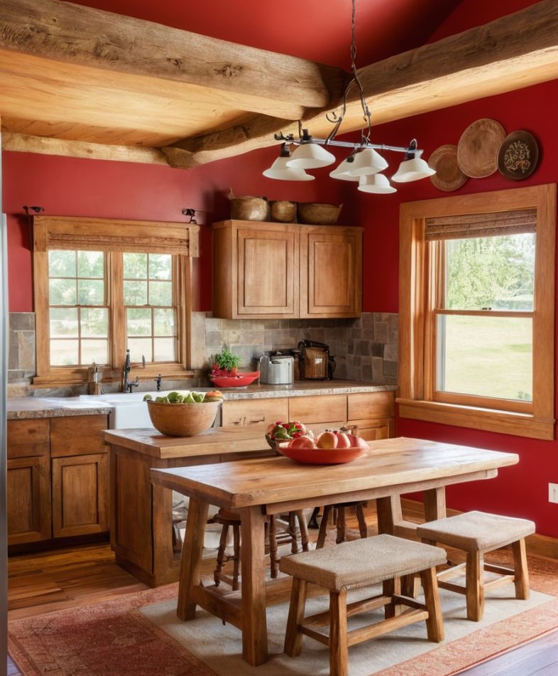 آشپزخانه روستیک