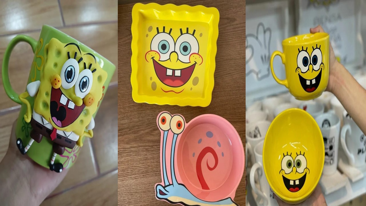 ظروف سرامیکی فانتزی باب اسفنجی