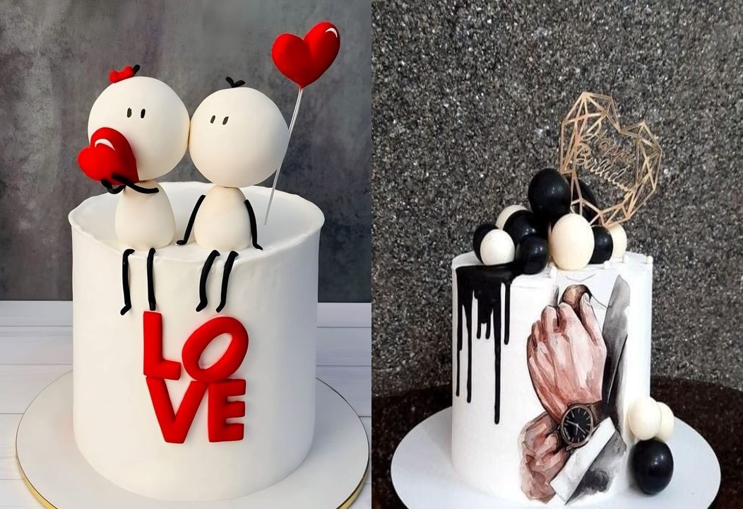 کیک مردانه عاشقانه