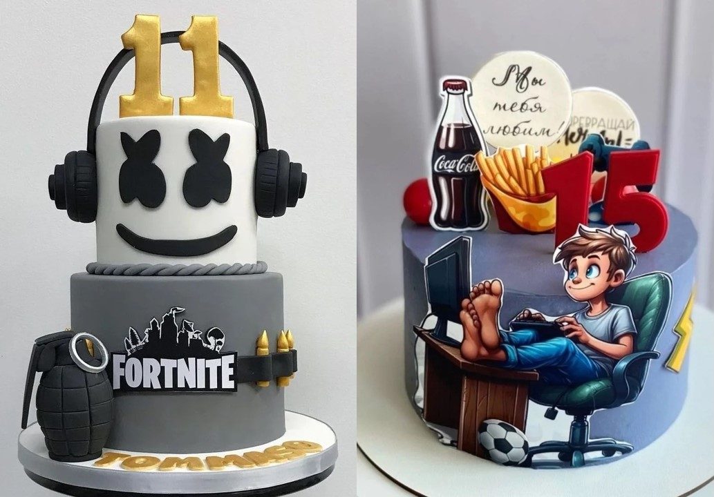 مدل کیک پسرانه اسپرت و گیمینگ