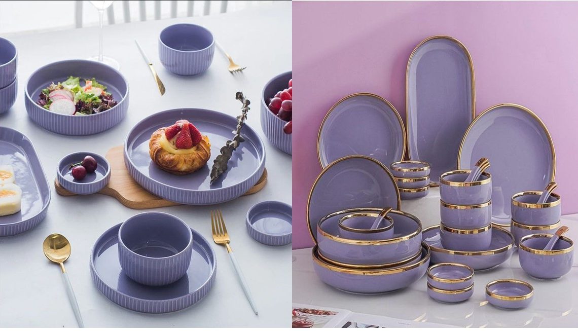 ظروف پذیرایی بنفش