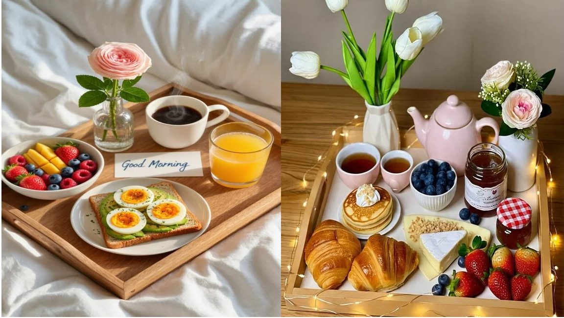 مدل دیزاین سینی صبحانه