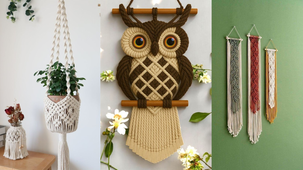 جدیدترین مدل های مکرومه بافی | ایده های شیک برای تزیین خانه و اکسسوری