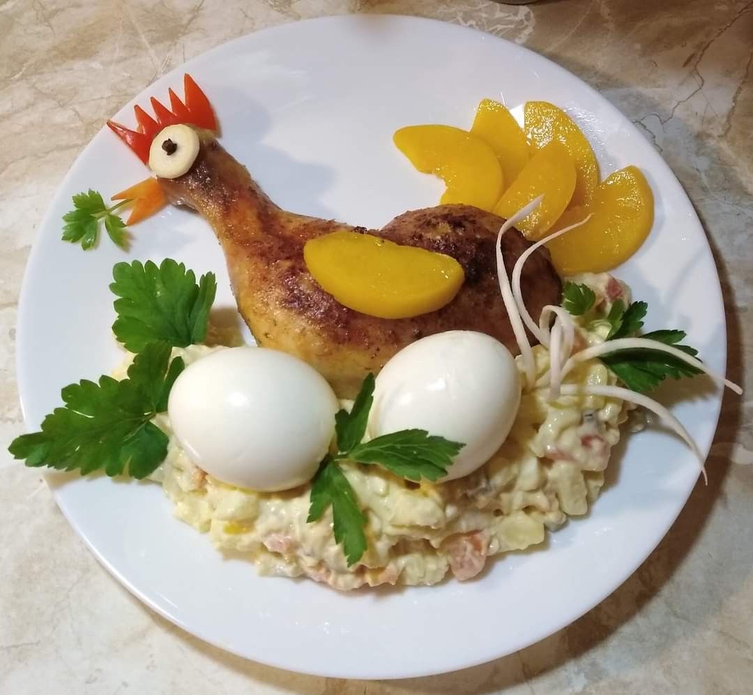 تزیین مرغ