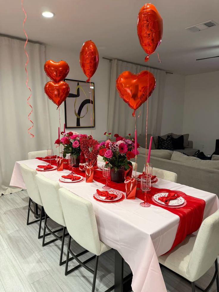 چیدمان میز شام برای تولد