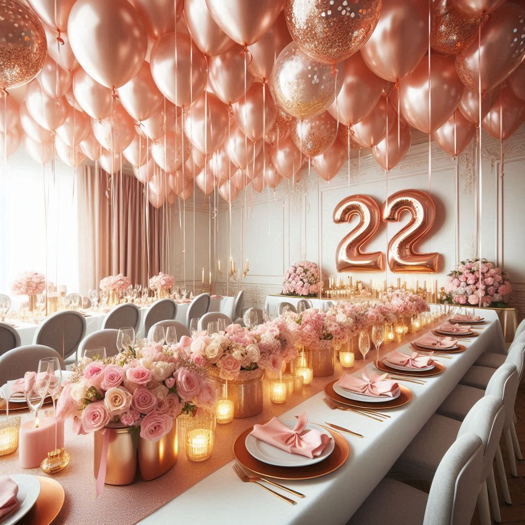 چیدمان میز شام برای تولد