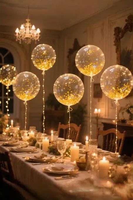 چیدمان میز شام برای تولد