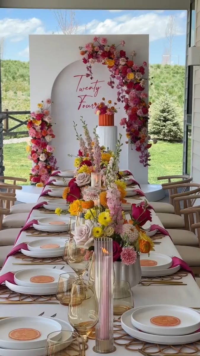 چیدمان میز شام برای تولد