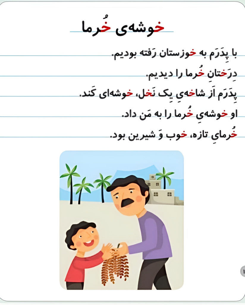 متن روانخوانی اول حرف نشانه (خـ خ)