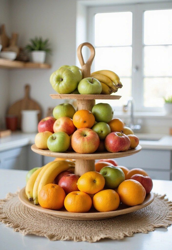 Tiered fruit bowl
