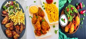 تزیین مرغ سوخاری