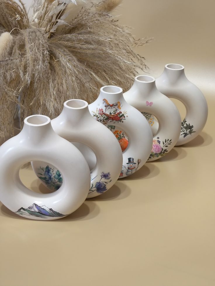 گلدان پینترستی طرح دونات