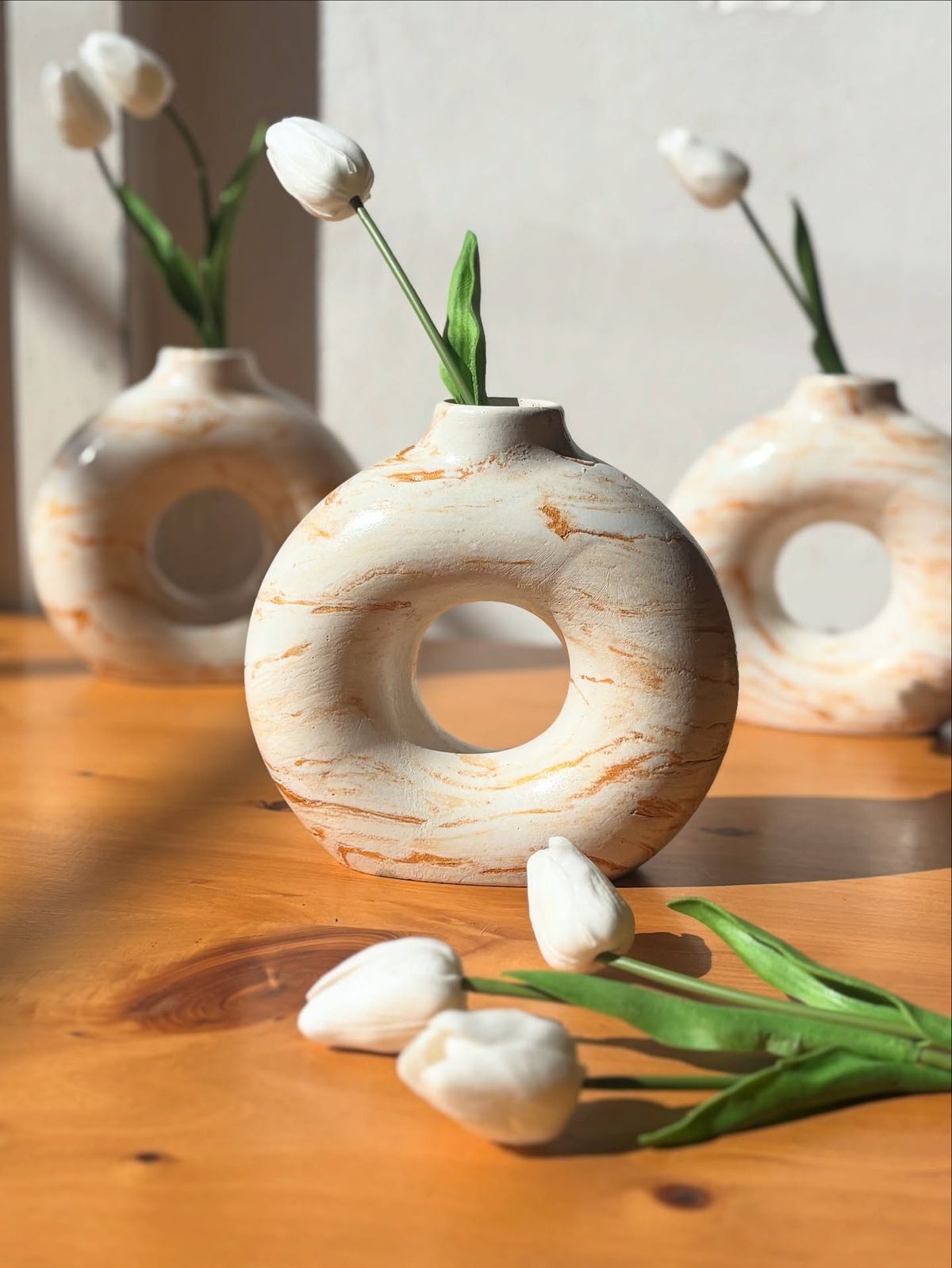 گلدان پینترستی طرح دونات