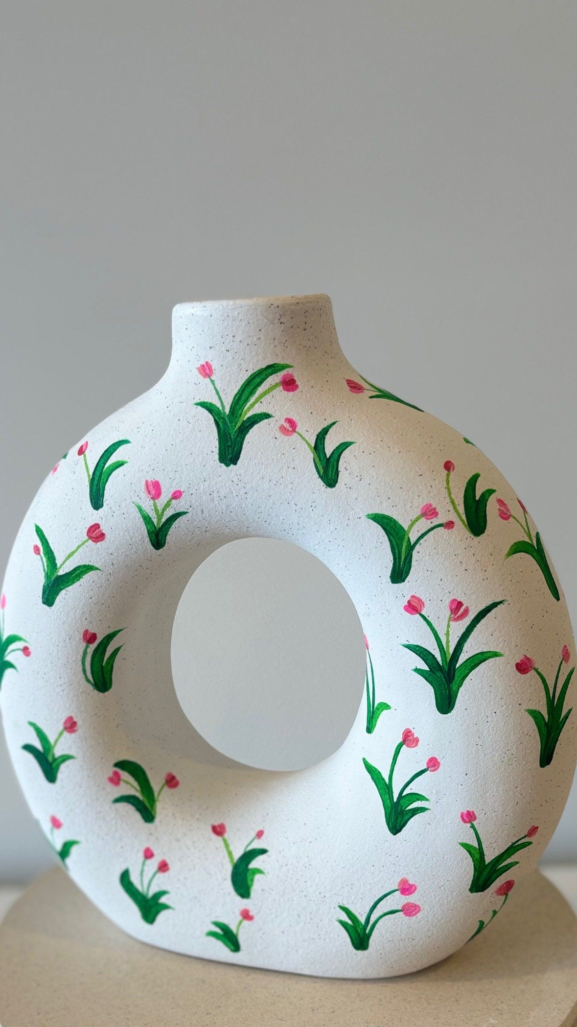 گلدان پینترستی طرح دونات