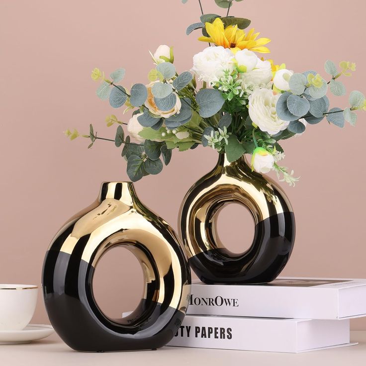 گلدان پینترستی طرح دونات