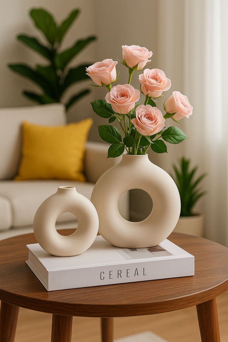 گلدان پینترستی طرح دونات