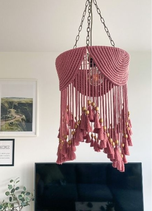 لوستر مکرومه