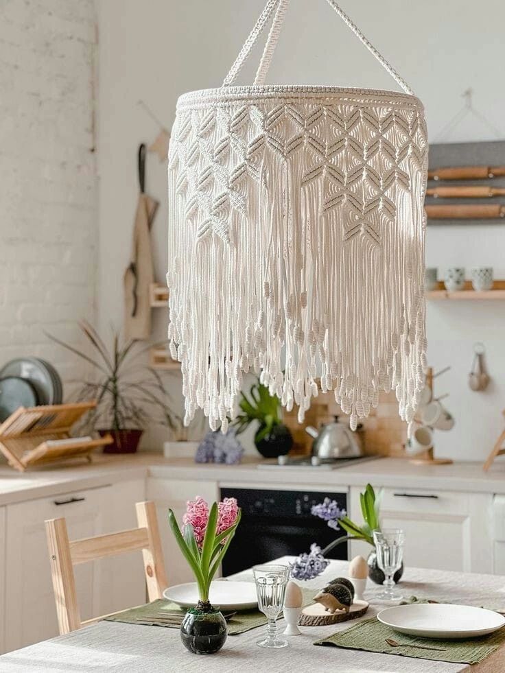 لوستر مکرومه