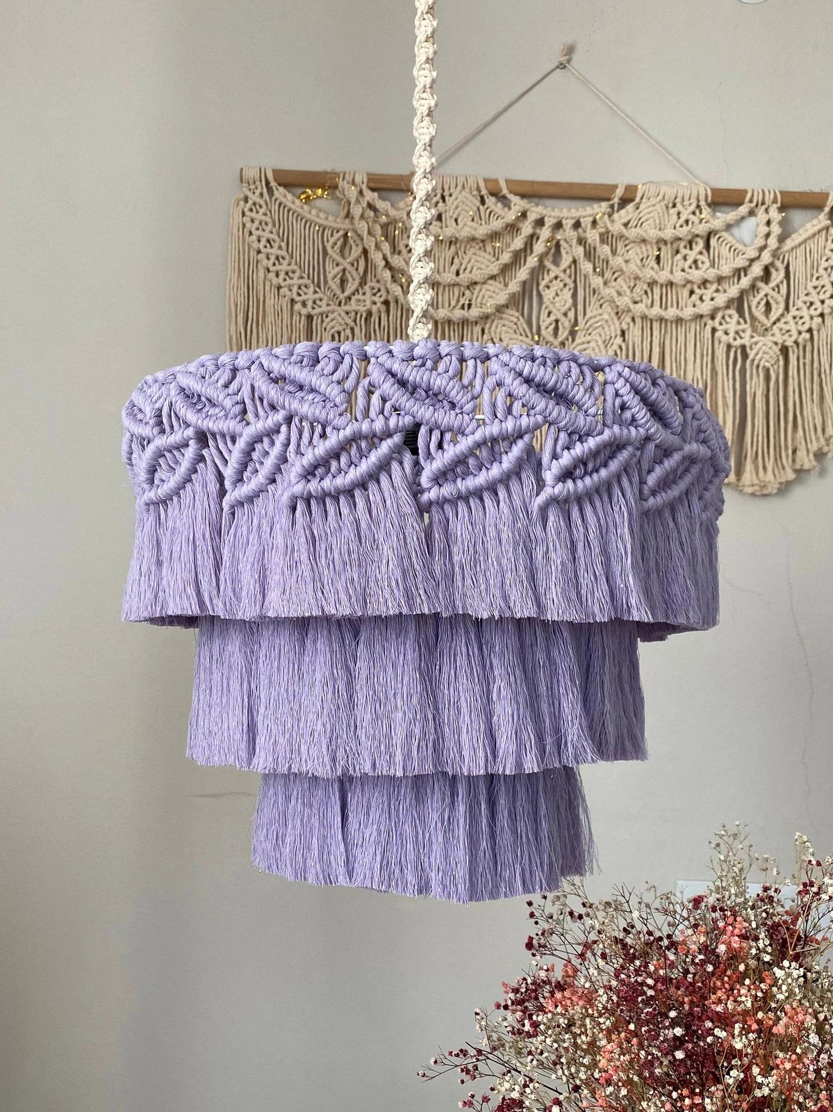 لوستر مکرومه