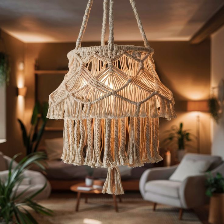 لوستر مکرومه