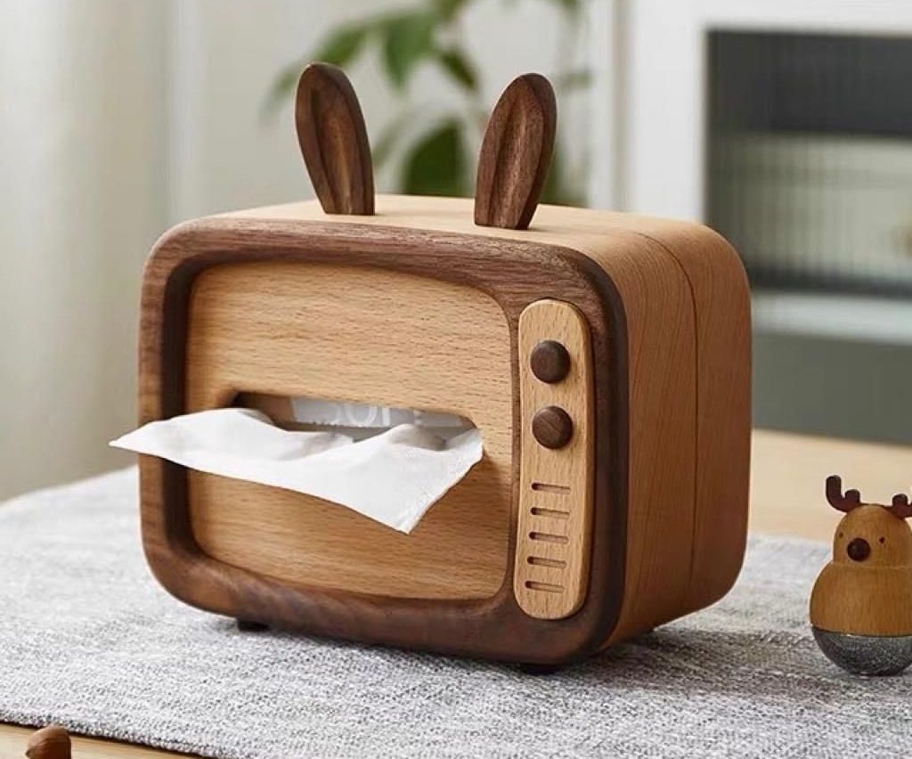 جادستمال کاغذی فانتزی چوبی