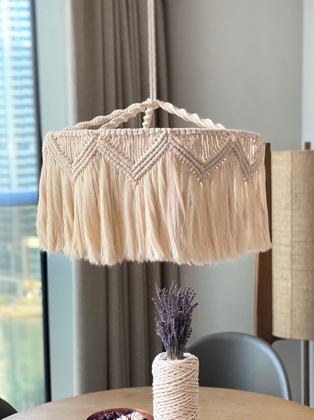 لوستر مکرومه