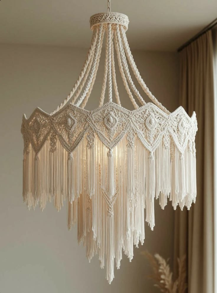 لوستر مکرومه