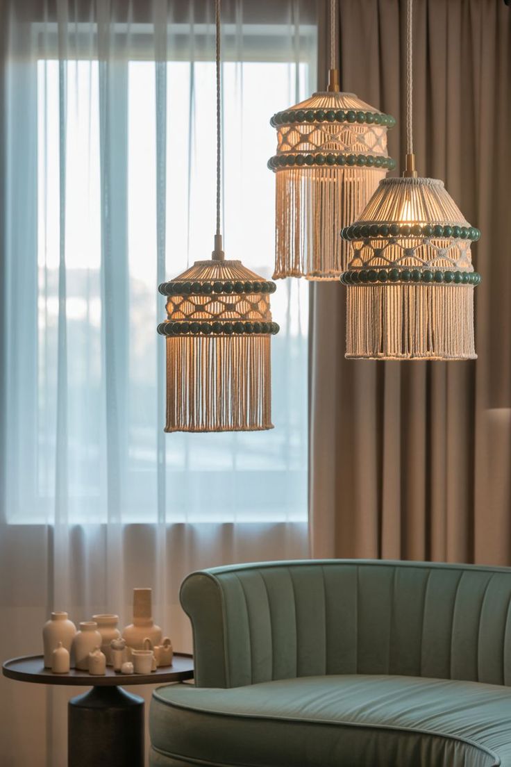 لوستر مکرومه