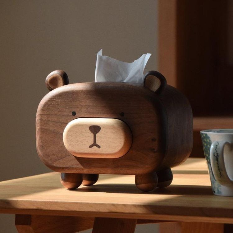 جادستمال کاغذی فانتزی چوبی