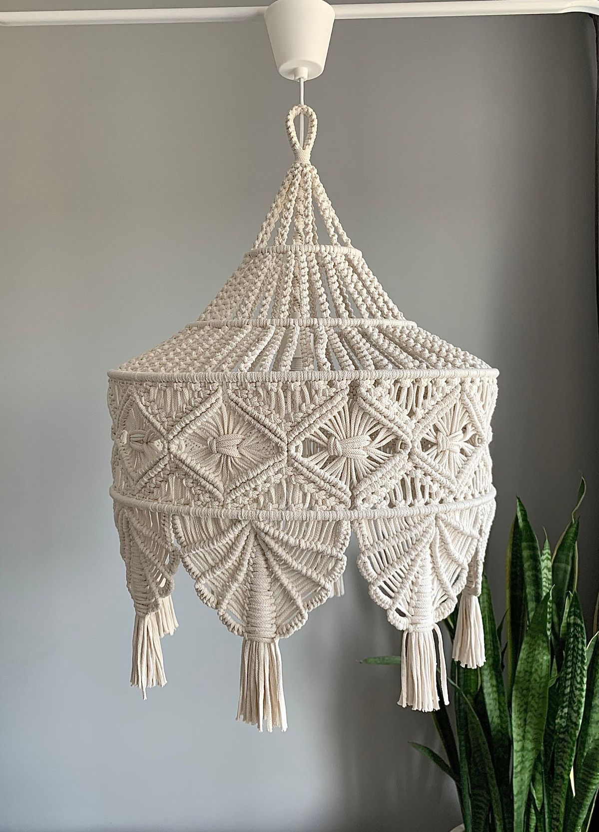 لوستر مکرومه