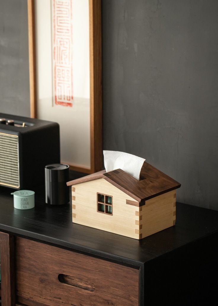 جادستمال کاغذی فانتزی چوبی