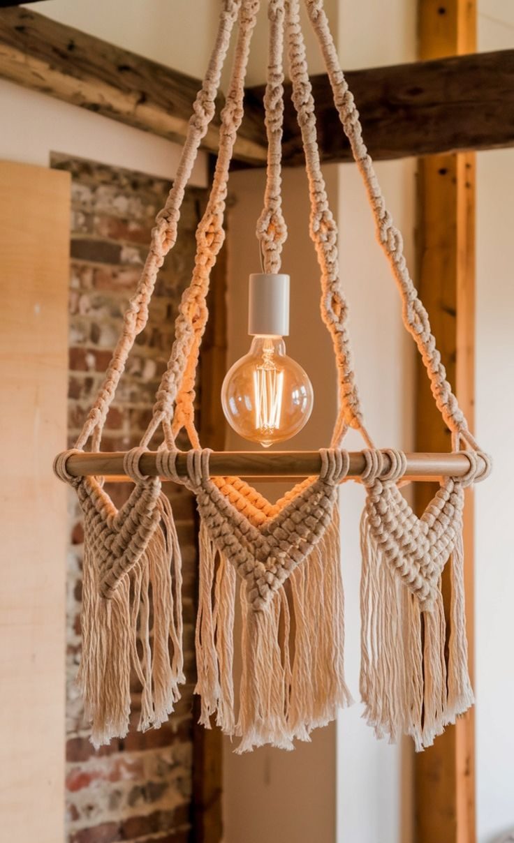 لوستر مکرومه