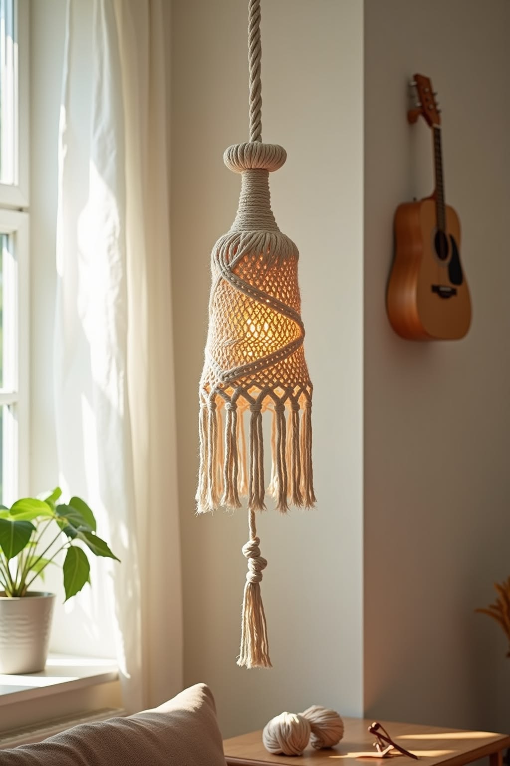 لوستر مکرومه