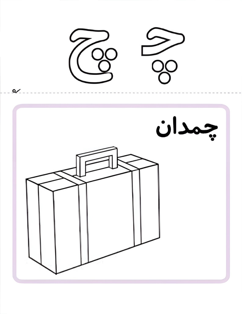 تصویر آموزشی کاربردی نشانه چ