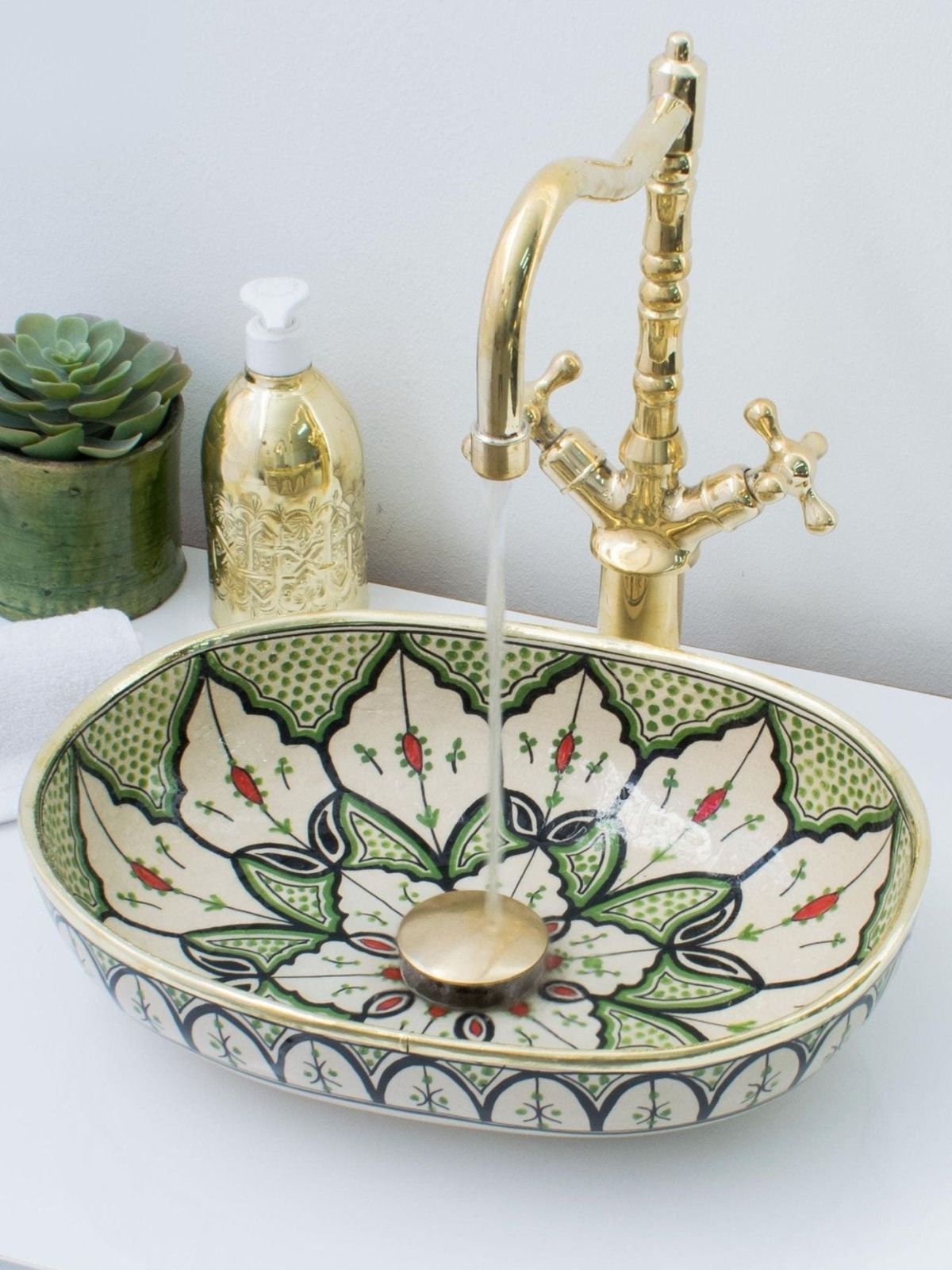 روشویی سرامیکی طرحدار