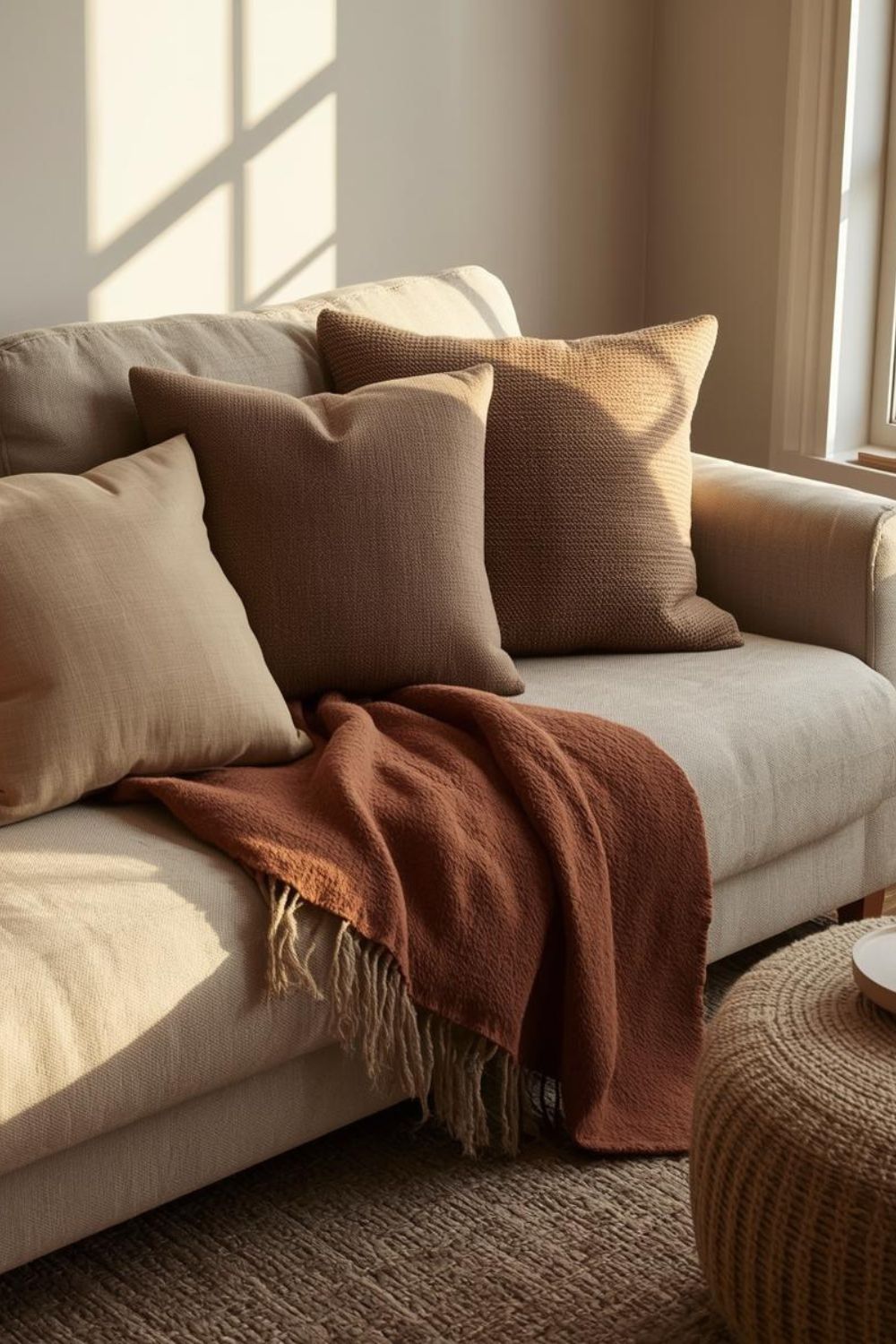 کوسن و شال مبل ست