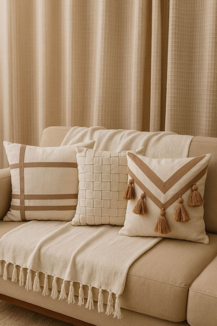 کوسن و شال مبل ست