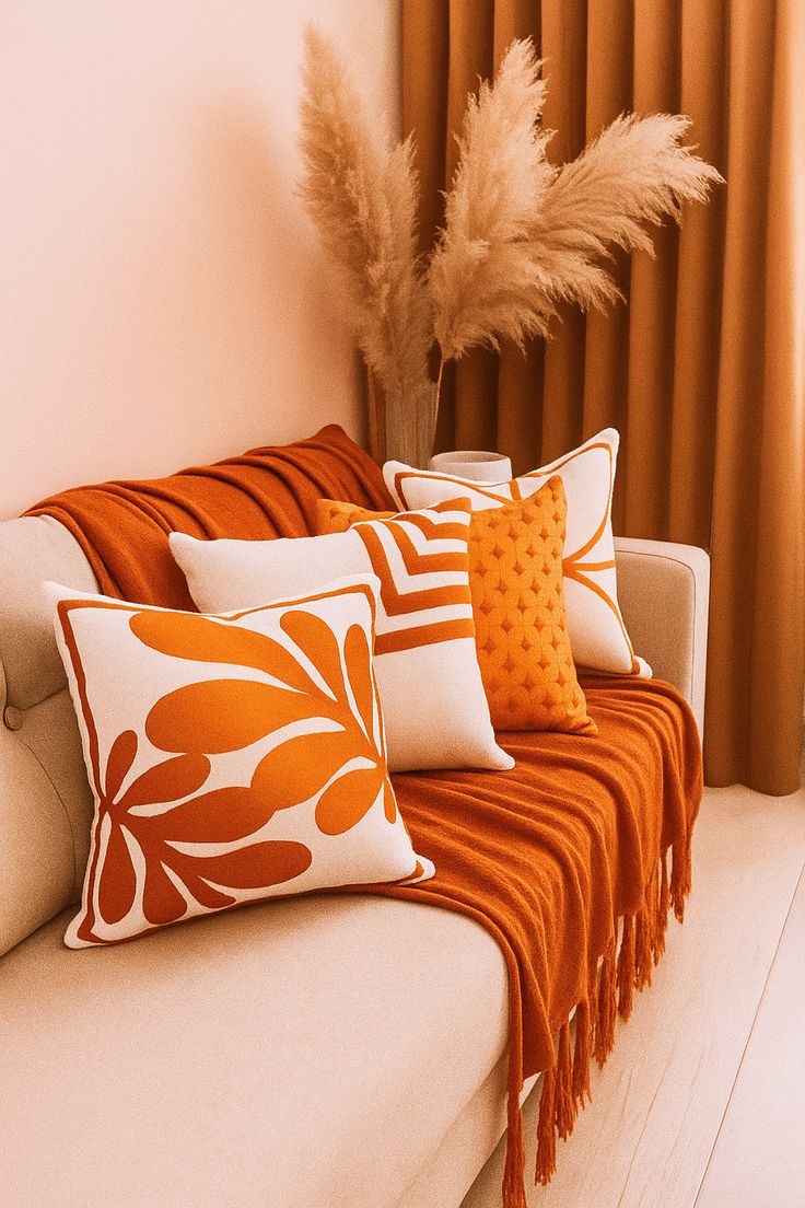 کوسن و شال مبل ست