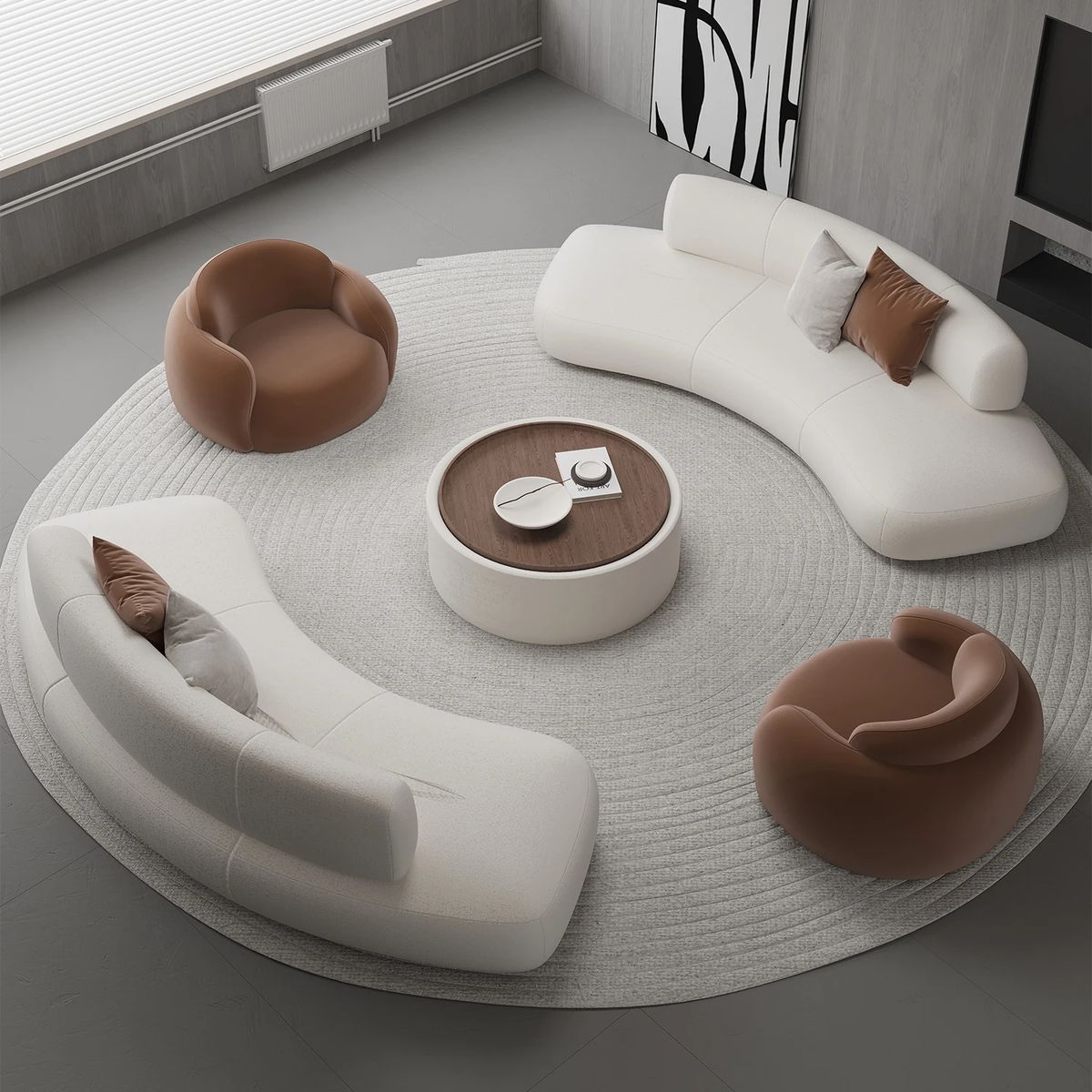 مبل راحتی گرد