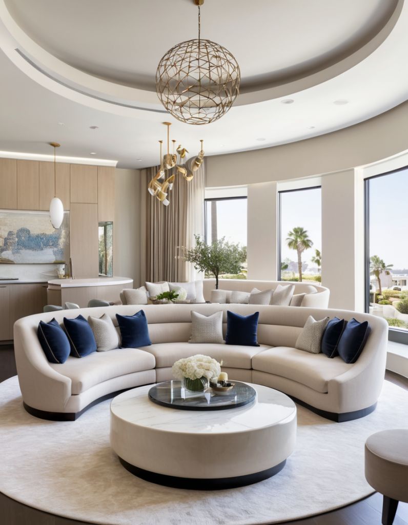 مبل راحتی گرد