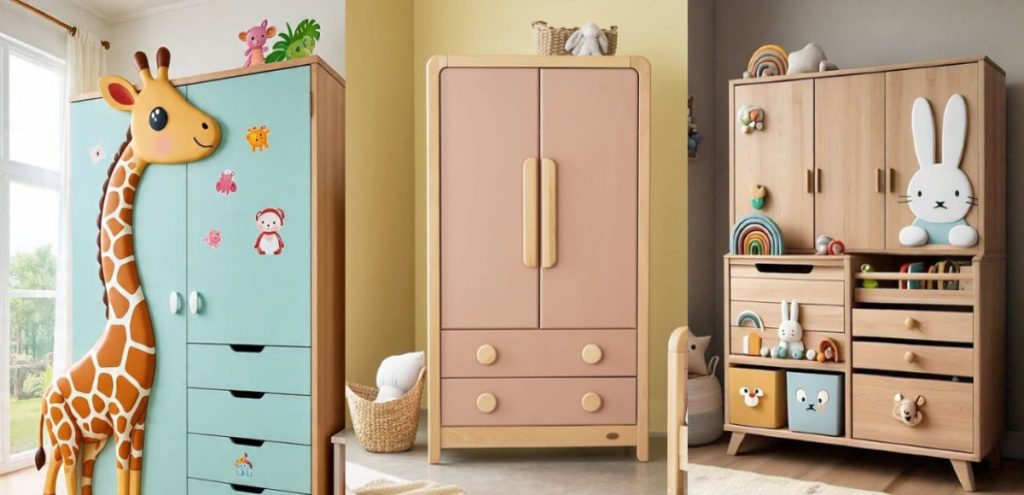 کمد اتاق کودک با ۲۵ طراحی شیک | کمدهای چندمنظوره جدید برای منظم شدن اتاق بچه