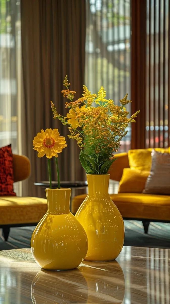 گلدان گل مینیمال