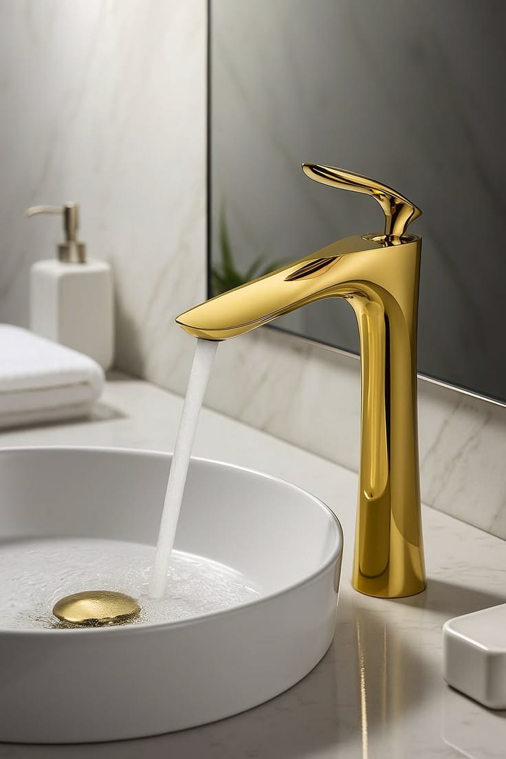 شیر طلایی روشویی