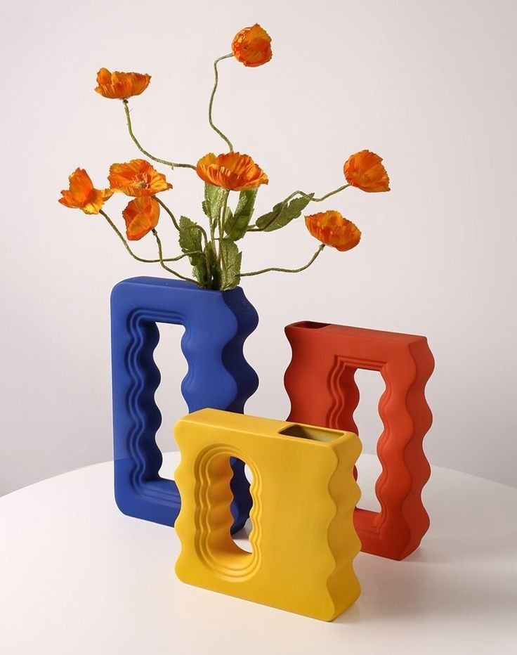 گلدان گل مینیمال