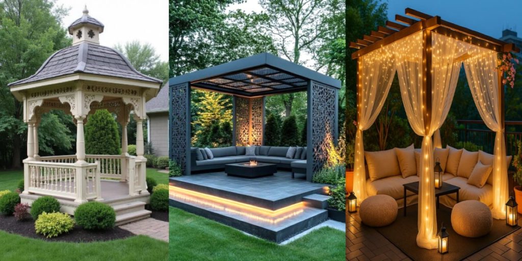 آلاچیق باغی شیک و مدرن | مدل‌های کوچیک و خاص برای هر سلیقه و بودجه ای