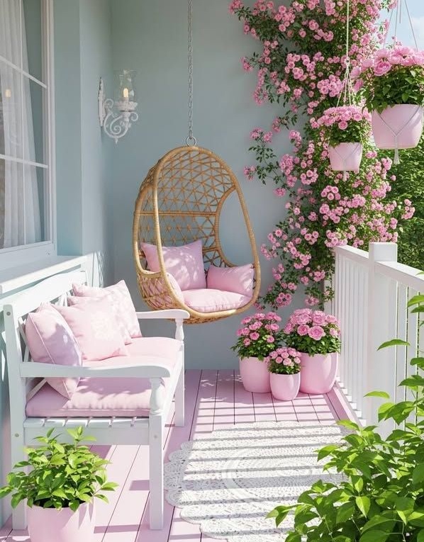 بالکن صورتی