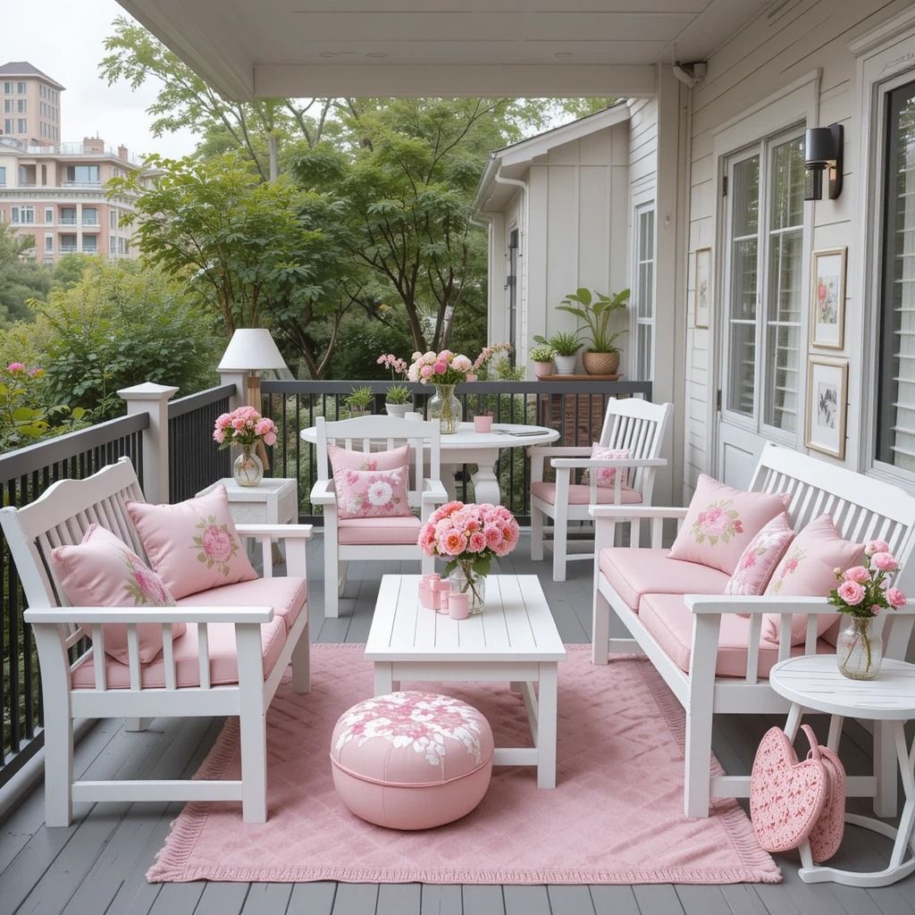 بالکن صورتی