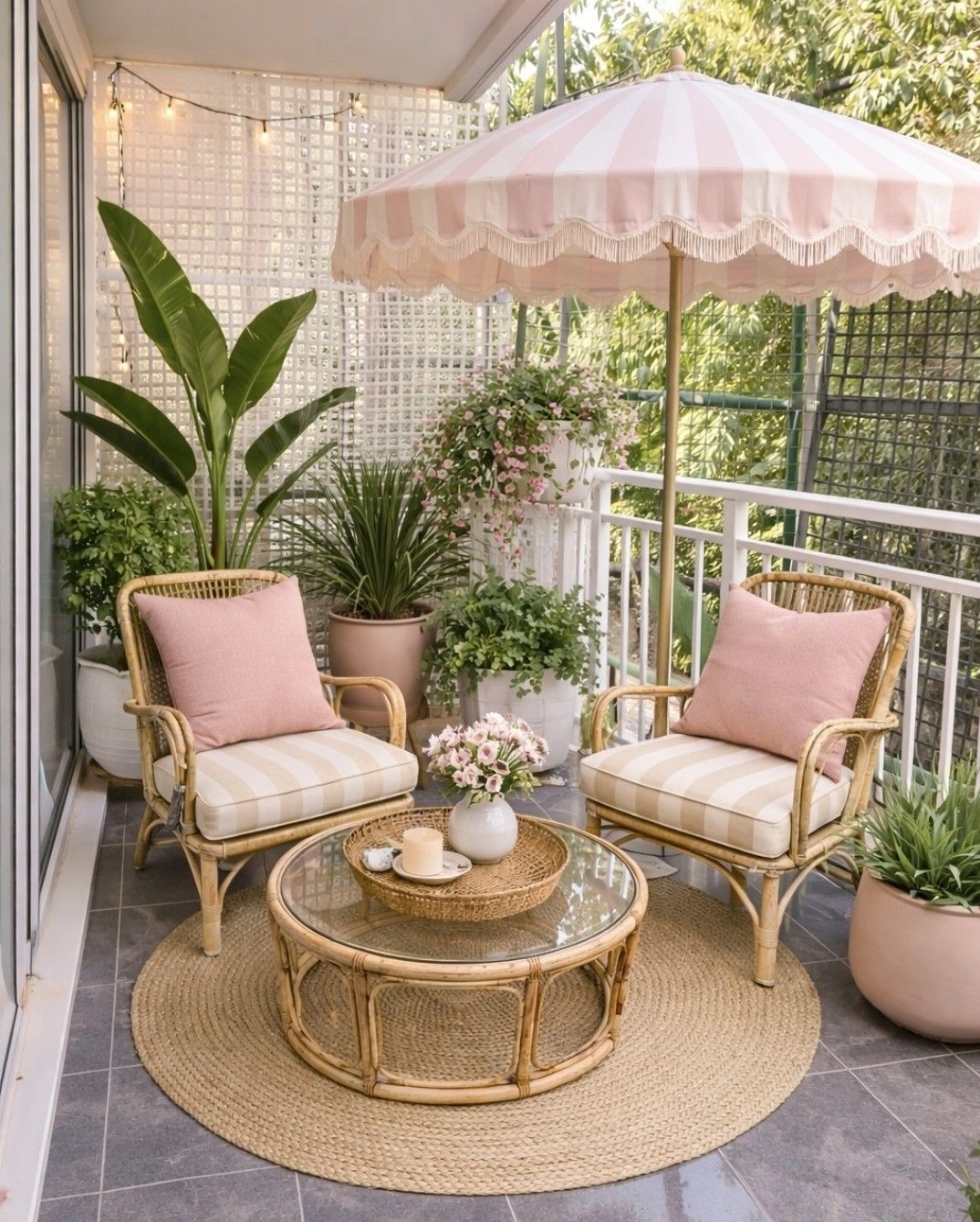 بالکن صورتی