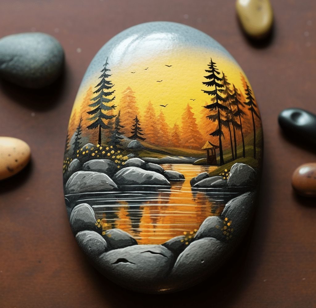 نقاشی سه بعدی روی سنگ